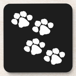 Animal Paw Prints Beverage Coaster