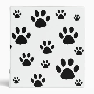 Animal Paw Prints Binder