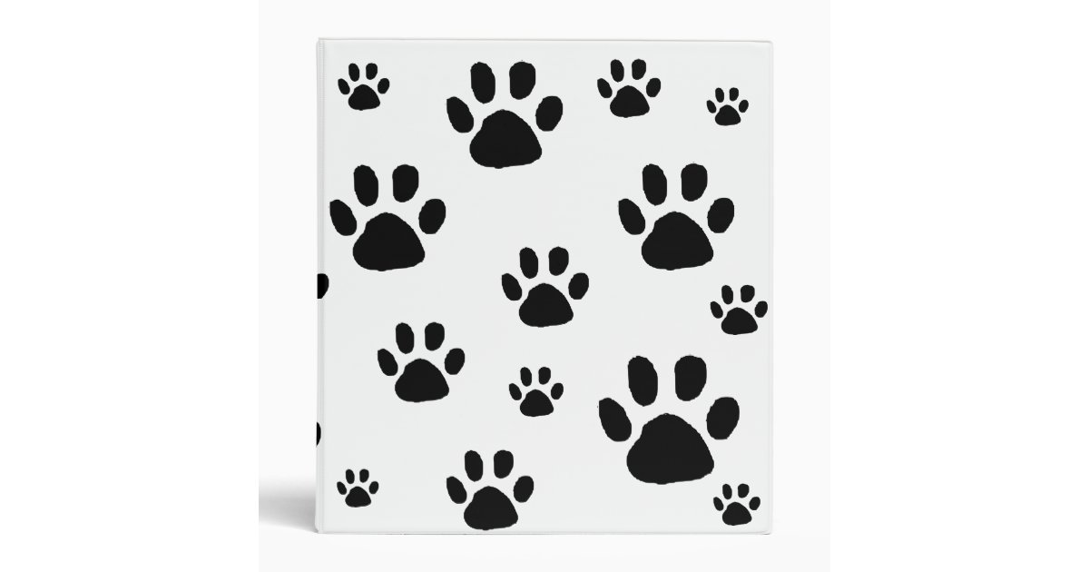 Animal Paw Prints Binder 