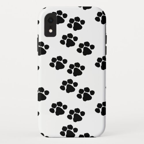 Animal Paw Prints iPhone XR Case