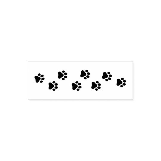 Animal Paw Prints Cat Dog Pet Selfinking Stamp