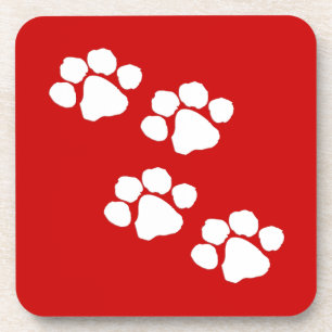 Animal Paw Prints Drink Coaster