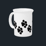 Animal Paw Prints Drink Pitcher<br><div class="desc">Paw prints for animal lovers,  cat and dog owners and animal paw print gifts,  jewelry and t-shirts for family and friends that love cats and dogs.</div>