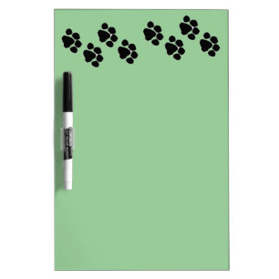 Animal Paw Prints Dry Erase Board