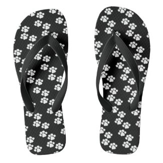 Animal Paw Prints Flip Flops