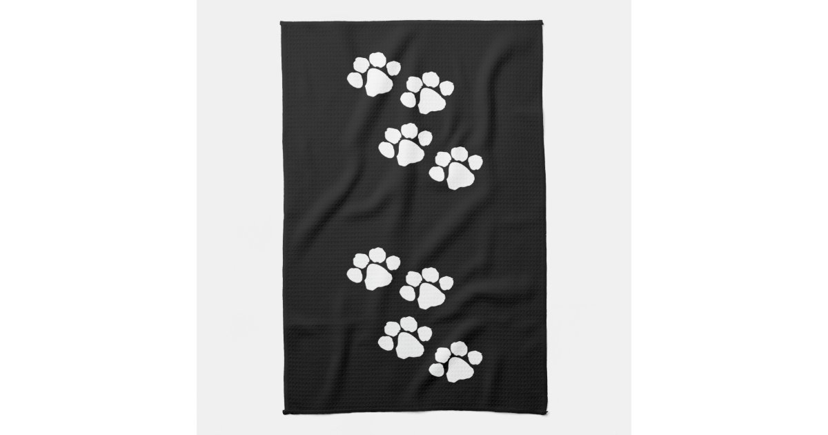 Animal Paw Prints Hand Towels | Zazzle