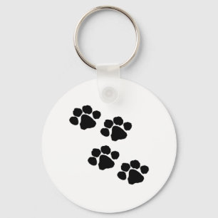 Animal Paw Prints Keychain