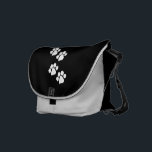 Animal Paw Prints Messenger Bag<br><div class="desc">Paw prints for animal lovers, cat and dog owners and animal paw print gifts, jewelry and t-shirts for family and friends that love cats and dogs.</div>