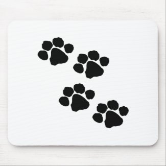 Pets Paw Prints For Cat and Dog Lovers Mouse Pad