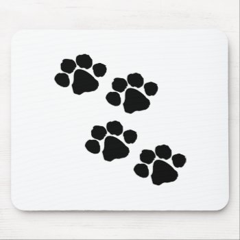 Animal Paw Prints Mouse Pad by bonfireanimals at Zazzle