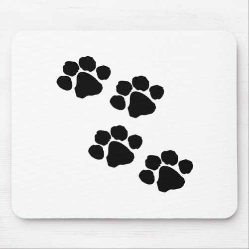 Animal Paw Prints Mouse Pad