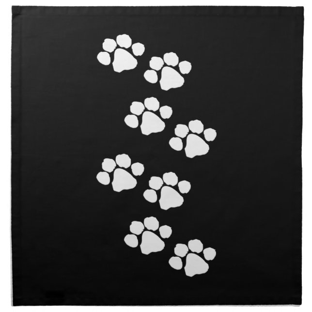 Animal Paw Prints Napkin (Front)