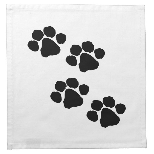 Animal Paw Prints Napkin (Front)