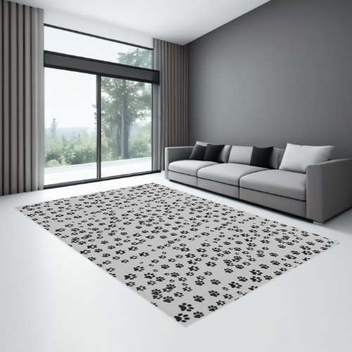 Animal Paw Prints Pet_Friendly  Rug