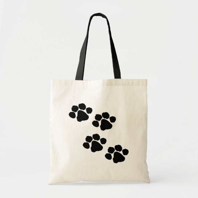 Animal Paw Prints Tote Bag (Front)