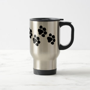 Animal Paw Prints Travel Mug