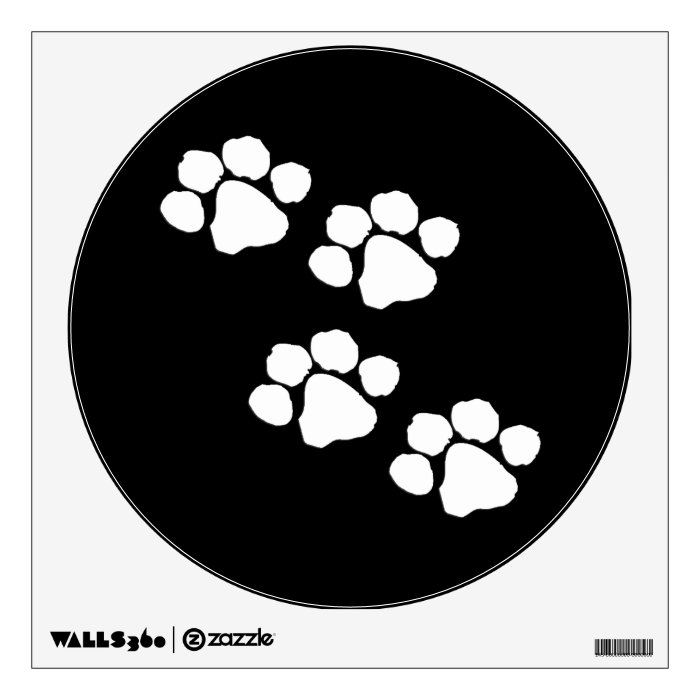 Animal Paw Prints Wall Skin