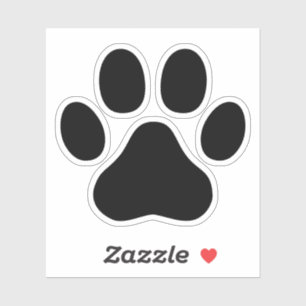 Animal Paw Prints with 5 Toes Sticker