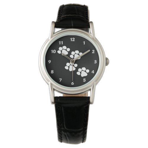 Animal Paw Prints Wristwatch