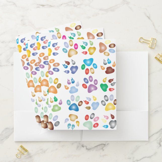 Animal Paws Pocket Folder (In Situ)