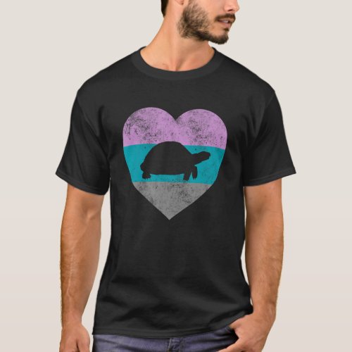 Animal Pet Retro Vintage Turtle Gif For Women Girl T-Shirt