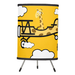 Animal Pilot Nursery Art Tripod Lamp