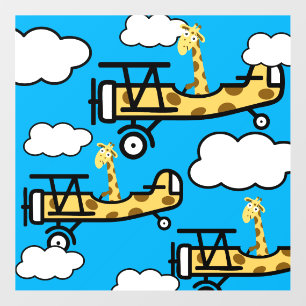 Animal Pilot Nursery Art Wall Decal