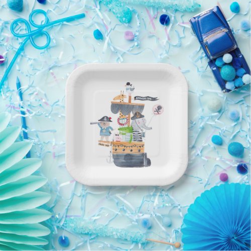 Animal Pirate Party Plates