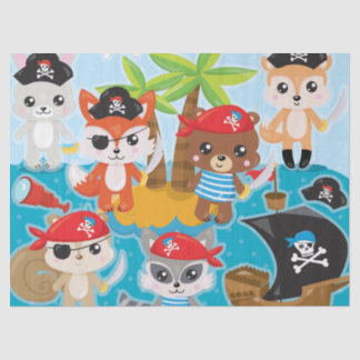 Animal Pirate Tissue Paper