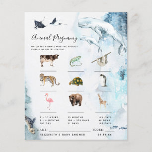 Animal Pregnancy   Baby Shower Game