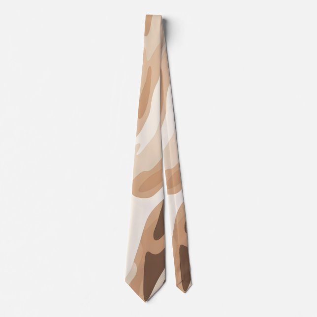 Animal print abstract neck tie (Front)