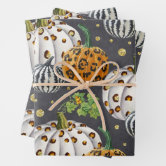 Elegant Pumpkins Gender Neutral Baby Shower Wrapping Paper Sheets