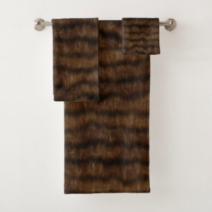 Animal Print Bath Towel Set