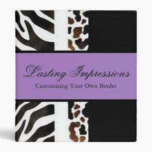 Animal Print Binder