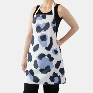 Animal Print Blue Apron