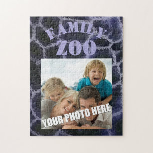 Animal Print Blue Jigsaw Puzzle