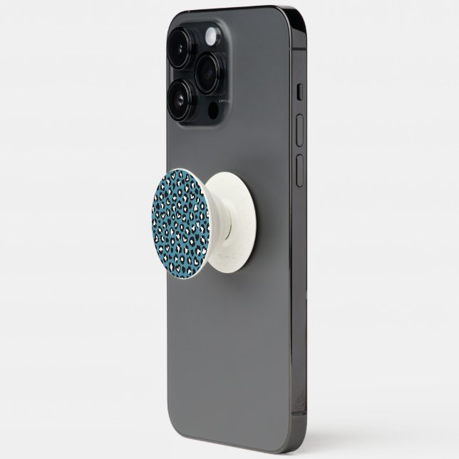 Popgrip Product Animal Print Popsocket Animal Print, Blue Leopard
