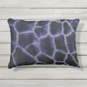 Animal Print Blue Outdoor Pillow