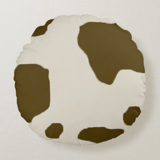 brown cow print pillows