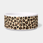 Animal Print, Brown Leopard, Cheetah Spots, Hearts Bowl<br><div class="desc">Elegant,  stylish and sophisticated pattern with leopard spots and hearts in brown and black color. Modern and trendy gift,  perfect for the animal print lover in your life.</div>
