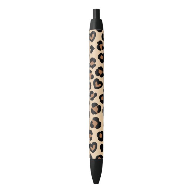 Animal Print, Brown Leopard, Cheetah Spots, Hearts Pen (Front Vertical)