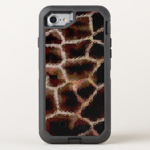 Animal Print Brown OtterBox Defender iPhone SE/8/7 Case