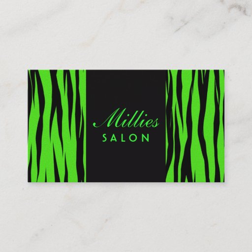 Customizable Animal Print Business Card