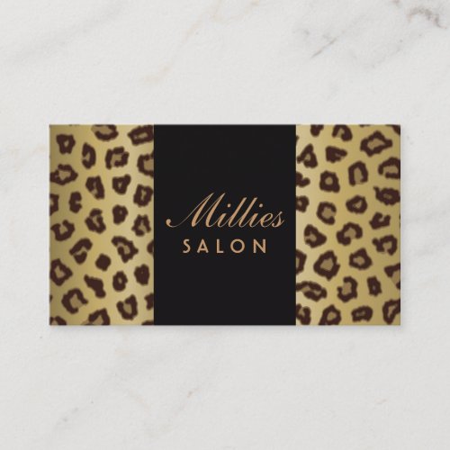 Animal Print Business Card