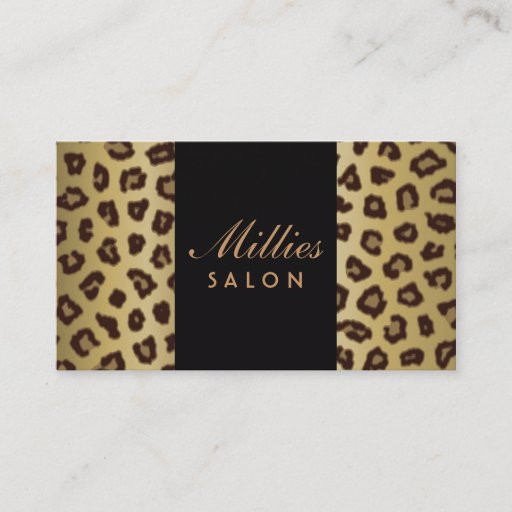 Customizable Animal Print Business Card
