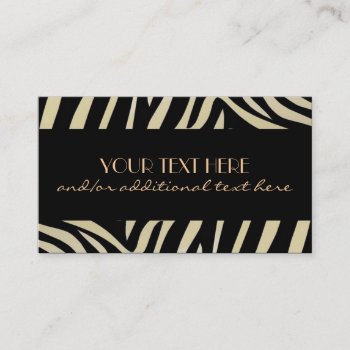 Animal Print Business Card by cami7669 at Zazzle