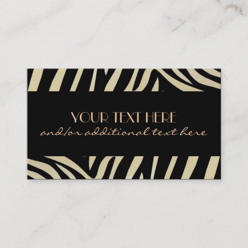 Animal Print Business Cards