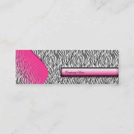 Customizable Animal Print business Card