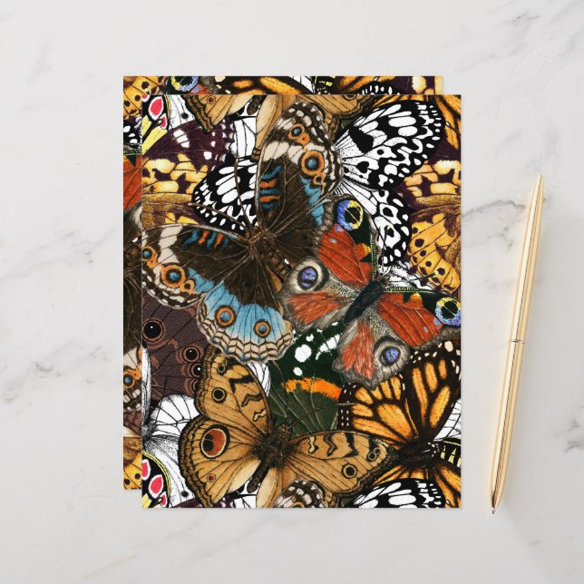 Animal print. Butterfly wings. (Front/Back In Situ)