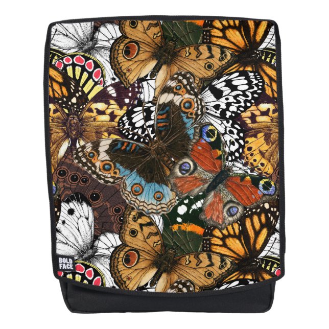 Animal print. Butterfly wings. Backpack (Front)